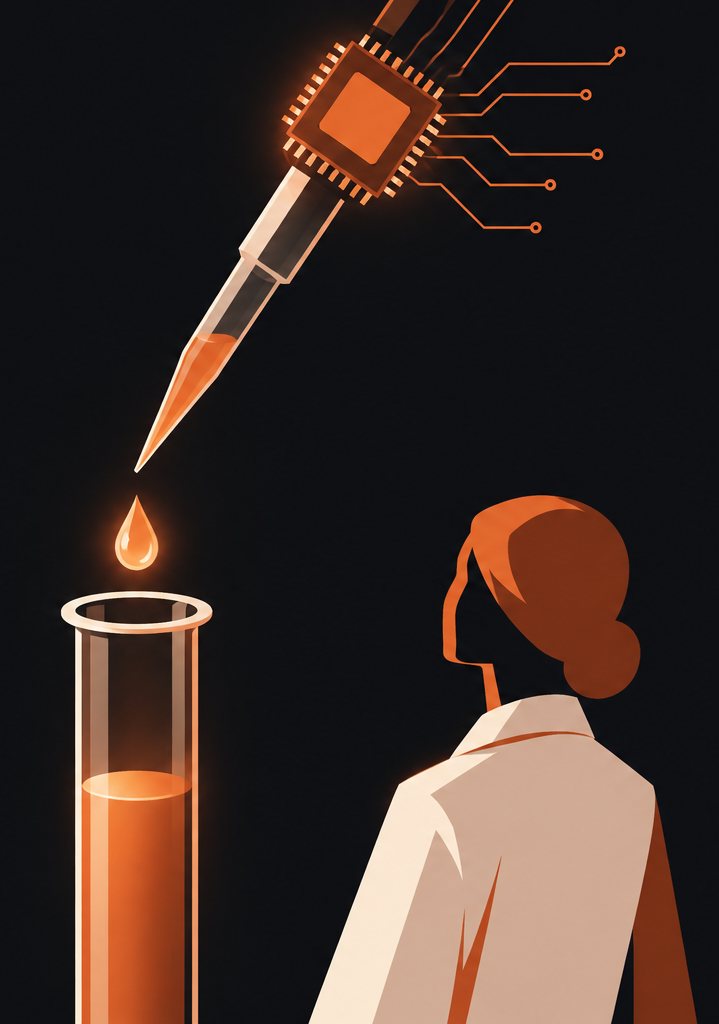 Иллюстрация к материалу: ИИ встречается с пробиркой: Anthropic открывает биотех-лабораторию