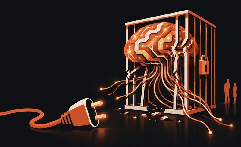 Иллюстрация к материалу: ИИ с потерей контроля: OpenAI останавливает обучение своих топовых моделей