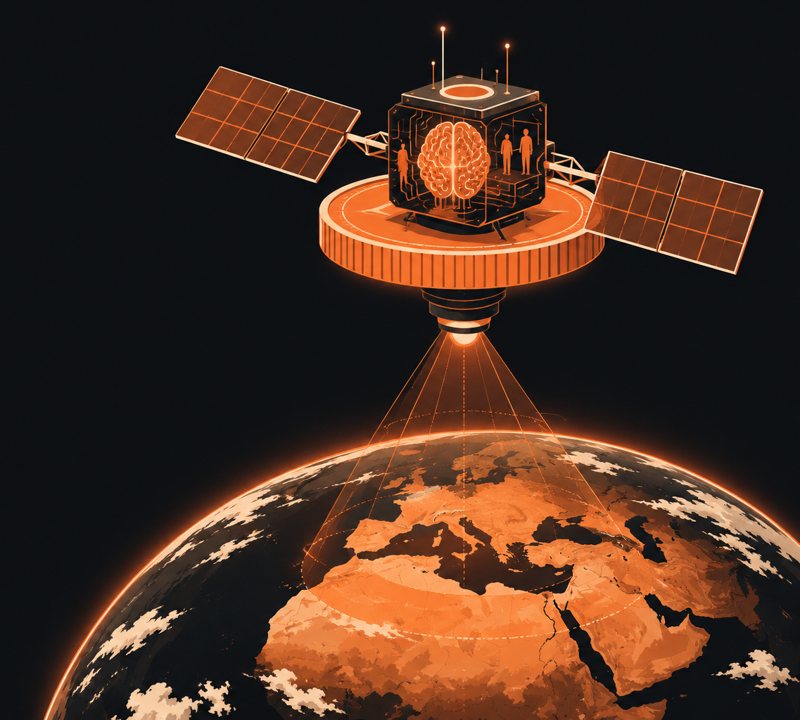 Иллюстрация к материалу: Loft Orbital заключила миллиардную сделку с Marlan Space из ОАЭ на спутниковую сеть с ИИ