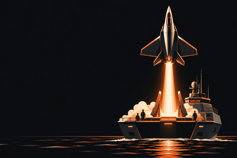 Иллюстрация к материалу: Shield AI: дрон Navy-X-BAT стартует вертикально с кораблей