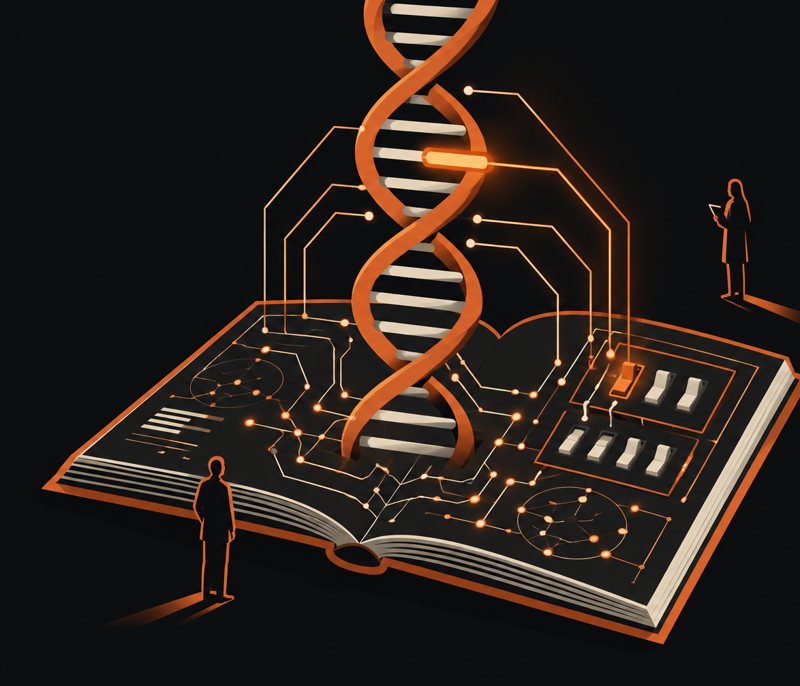 Иллюстрация к материалу: AlphaGenome Atlas от DeepMind сопоставил все возможные изменения ДНК в геноме человека