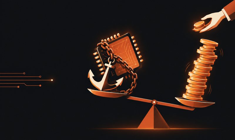 Иллюстрация к материалу: За рубежом финансирование ИИ-инфраструктуры дорожает: Anthropic занимает на чипы под процент выше 10%